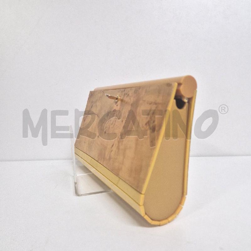 BORSA POCHETTE DONNA RIGIDA BACHELITE/SIMIL LEGNO ANNI 70 | Mercatino dell'Usato Cervia 3