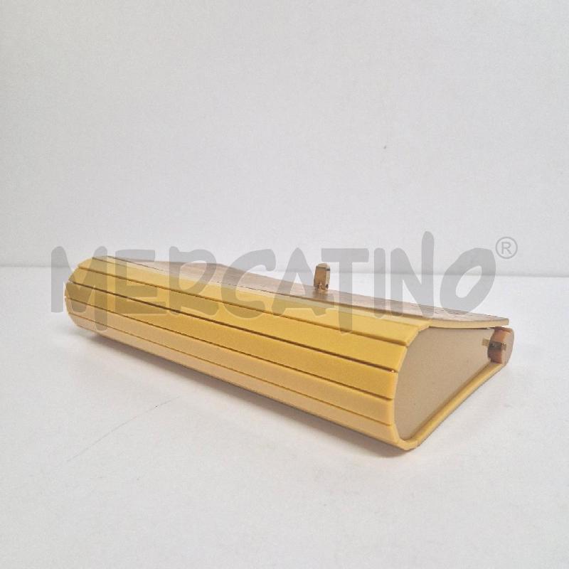 BORSA POCHETTE DONNA RIGIDA BACHELITE/SIMIL LEGNO ANNI 70 | Mercatino dell'Usato Cervia 4