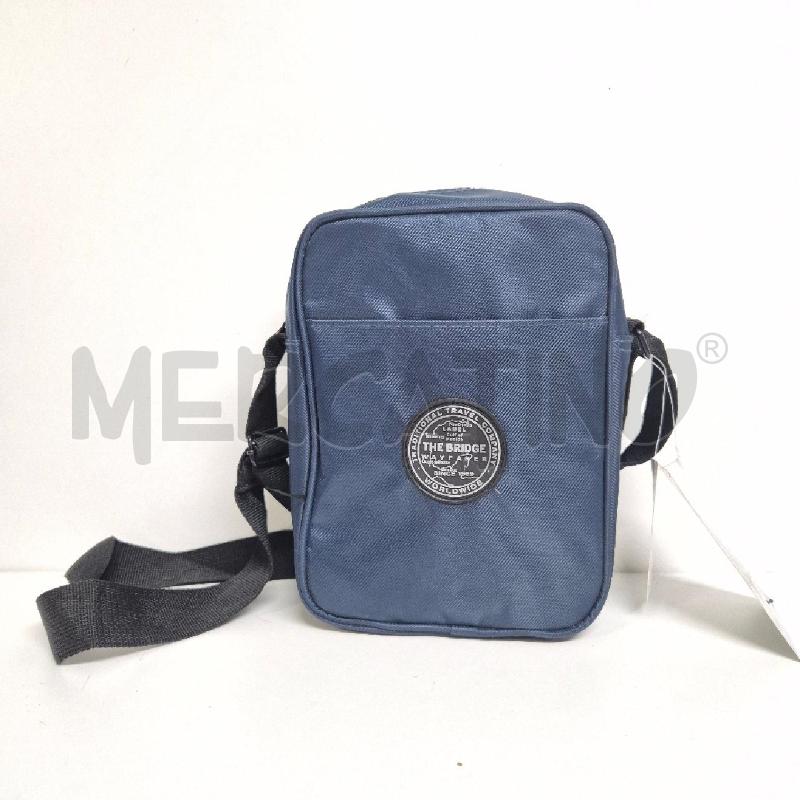 BORSELLO UOMO BLU/GRIGIO THE BRIDGE STOFFA | Mercatino dell'Usato Cervia 1