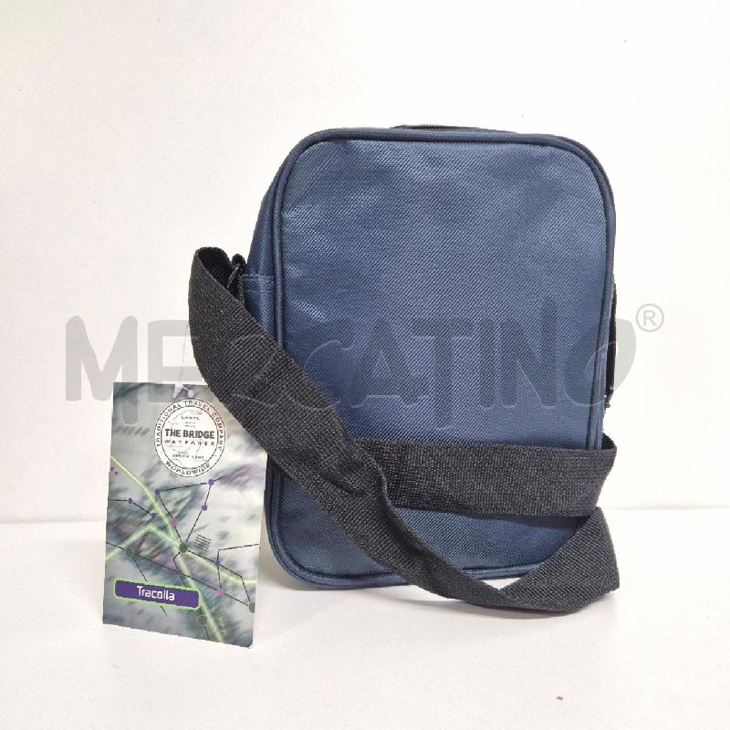 BORSELLO UOMO BLU/GRIGIO THE BRIDGE STOFFA | Mercatino dell'Usato Cervia 2