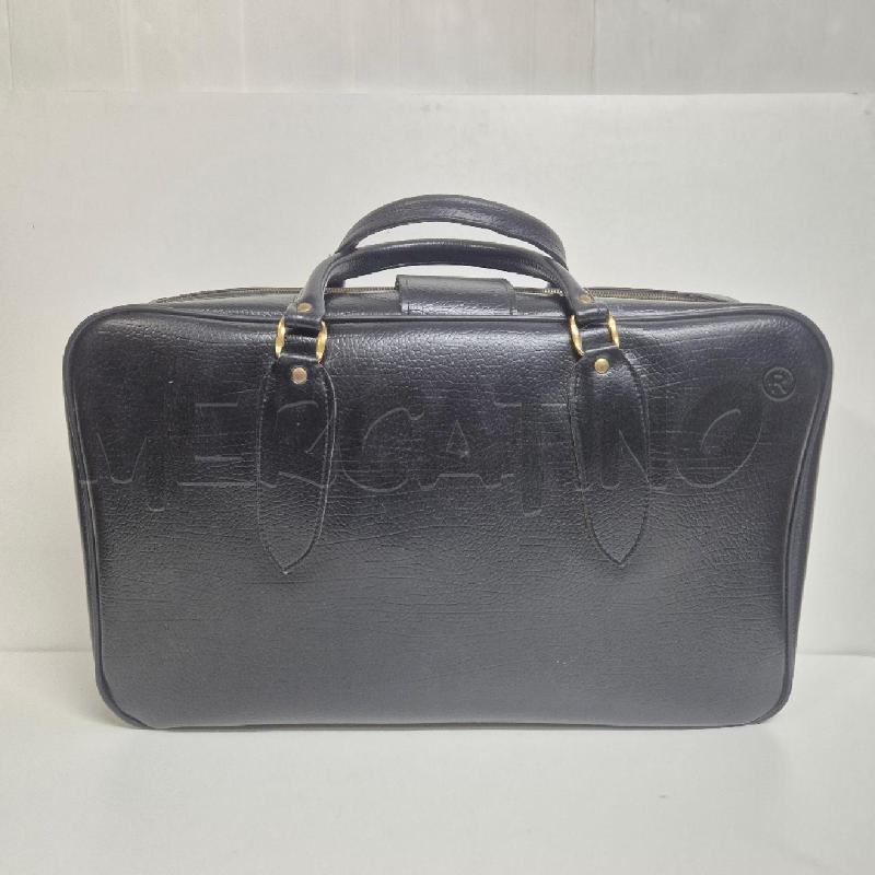 BORSONE VINTAGE NERO PELLE MARTELLATA | Mercatino dell'Usato Cervia 2