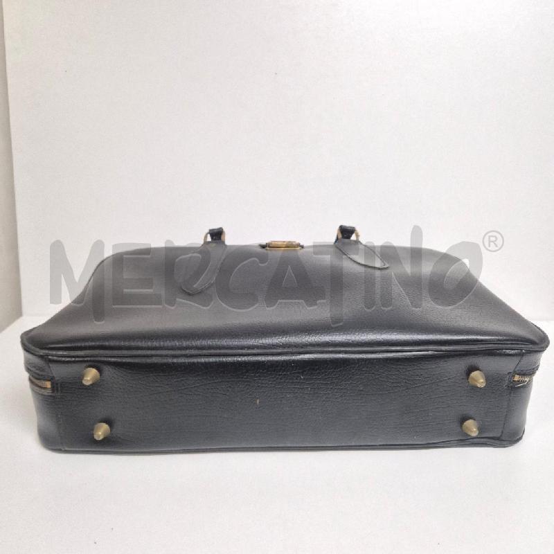 BORSONE VINTAGE NERO PELLE MARTELLATA | Mercatino dell'Usato Cervia 4