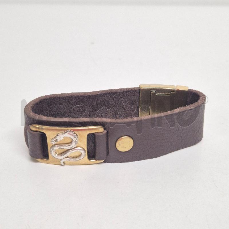 BRACCIALETTO PELLE PILGRIM SERPENTE MARRONE | Mercatino dell'Usato Cervia 2