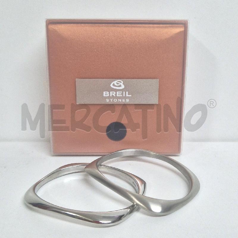 BRACCIALE BREIL X2 ACCIAIO LUCIDO E OPACO QUADRATO | Mercatino dell'Usato Cervia 1