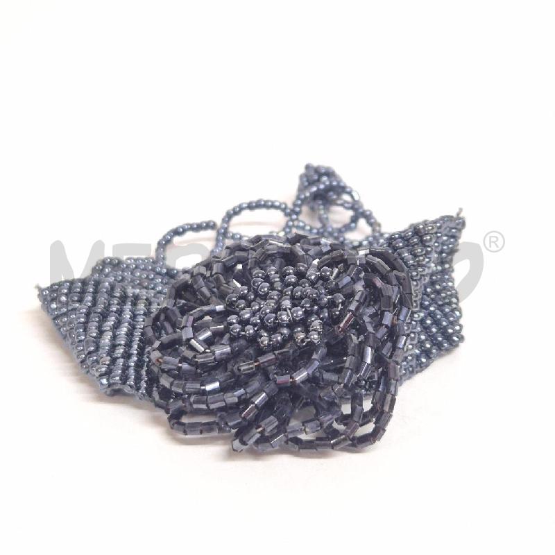 BRACCIALE PERLINE BLU FIORE  | Mercatino dell'Usato Cervia 1