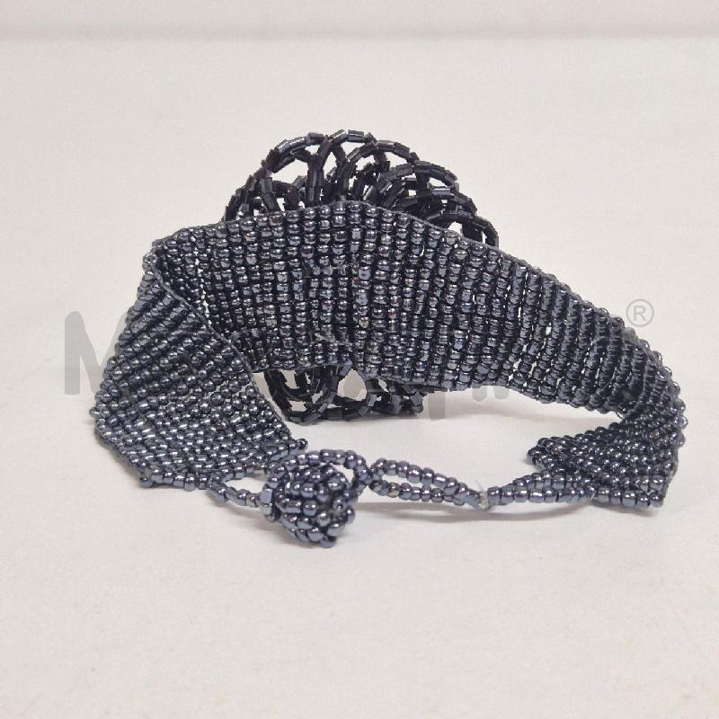 BRACCIALE PERLINE BLU FIORE  | Mercatino dell'Usato Cervia 4