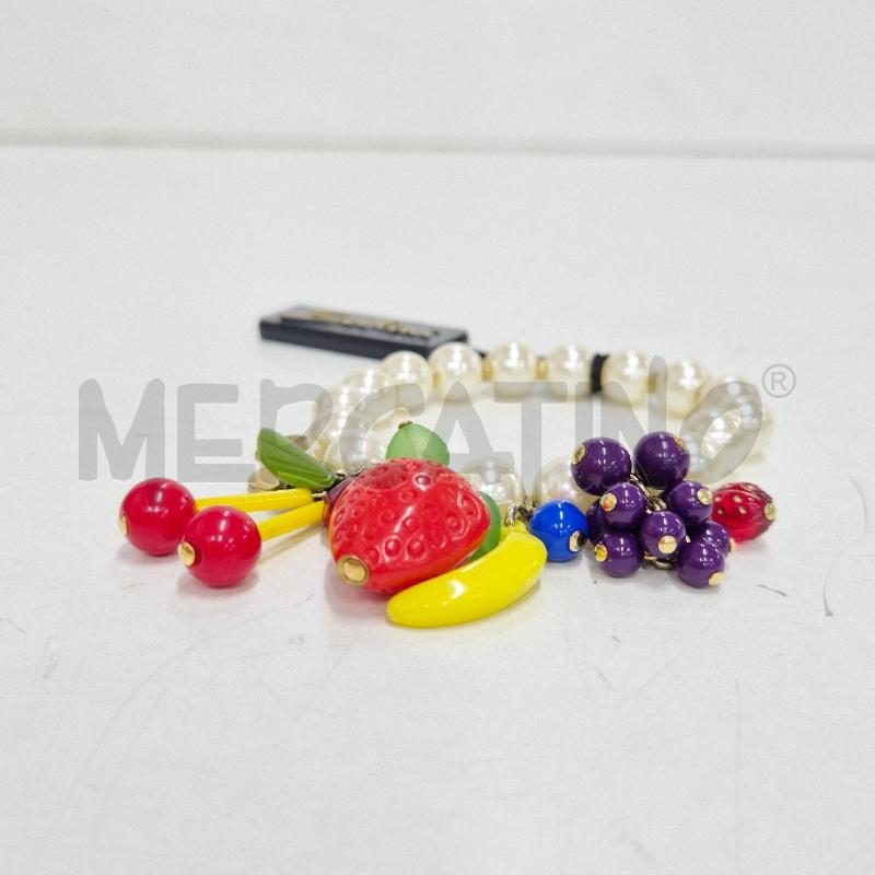 BRACCIALE SODINI ELASTICO BIANCO CON FRAGOLE | Mercatino dell'Usato Cervia 3
