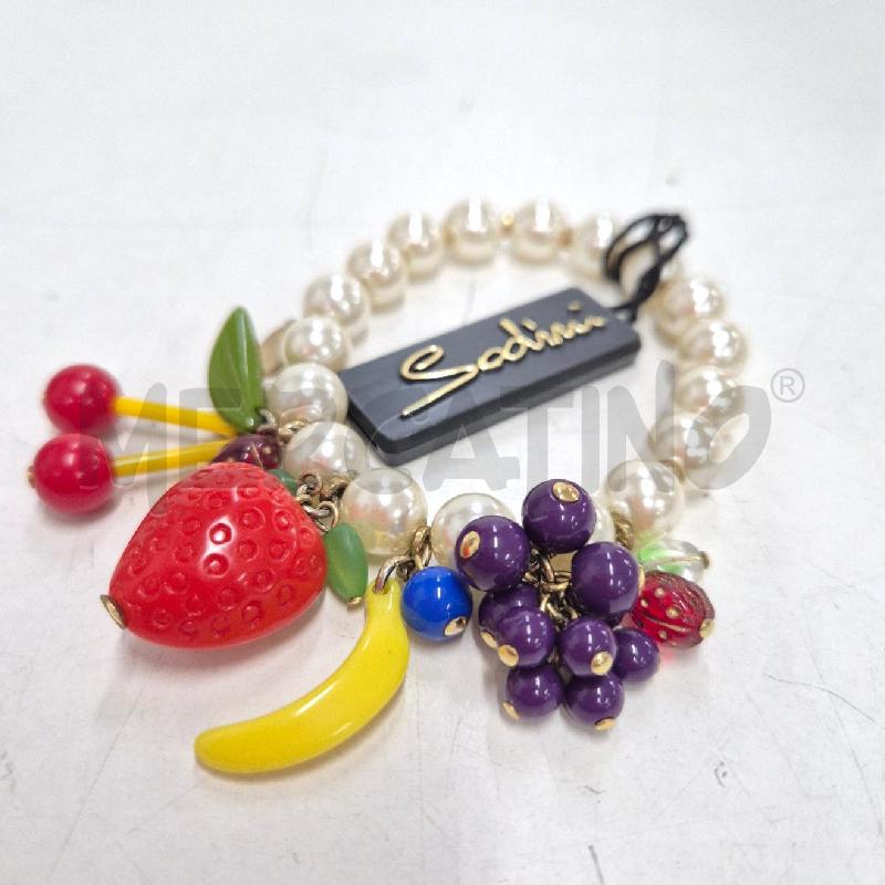 BRACCIALE SODINI ELASTICO BIANCO CON FRAGOLE | Mercatino dell'Usato Cervia 4