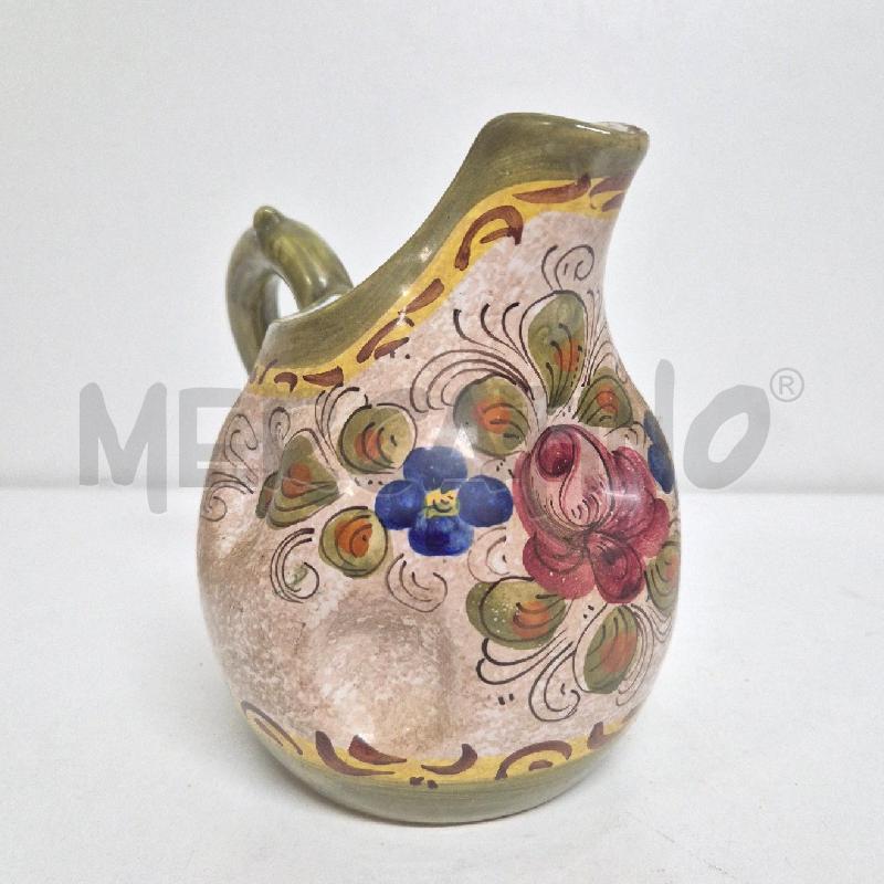 BROCCHETTA CERAMICHE ASSISI BEIGE VERDE | Mercatino dell'Usato Cervia 2