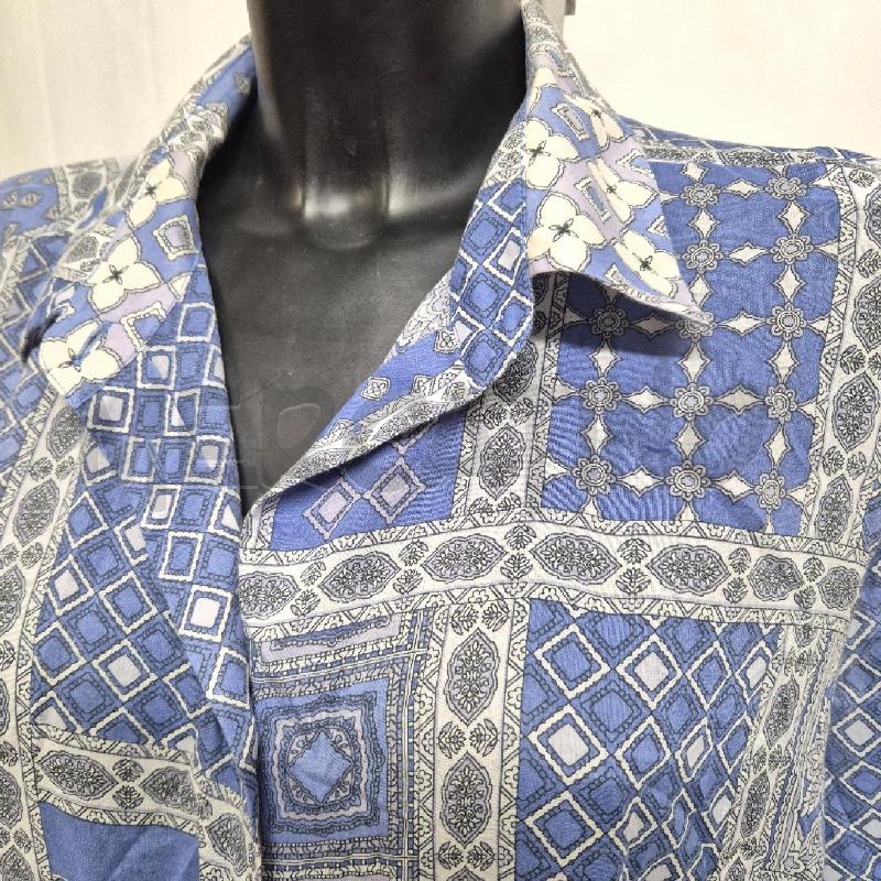 CAMICIA DONNA ELENA MIRO AZZURRA GRIGIA FANTASIA | Mercatino dell'Usato Cervia 2