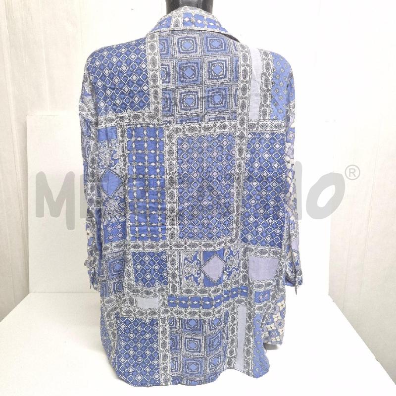 CAMICIA DONNA ELENA MIRO AZZURRA GRIGIA FANTASIA | Mercatino dell'Usato Cervia 3