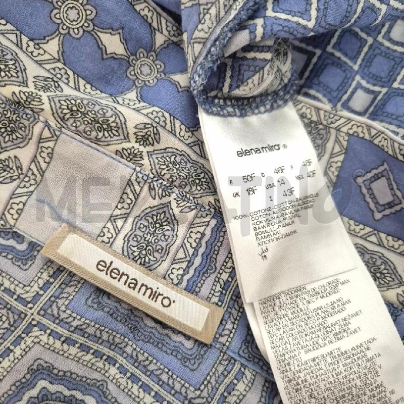 CAMICIA DONNA ELENA MIRO AZZURRA GRIGIA FANTASIA | Mercatino dell'Usato Cervia 5