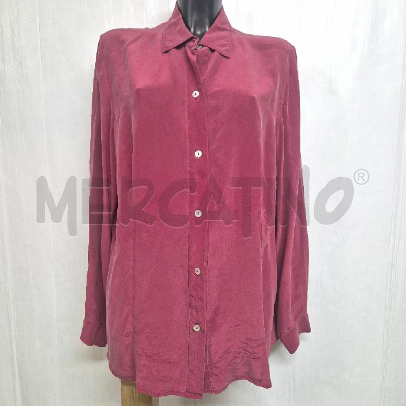 CAMICIA DONNA M. RINALDI BORDEAUX SETA | Mercatino dell'Usato Cervia 1