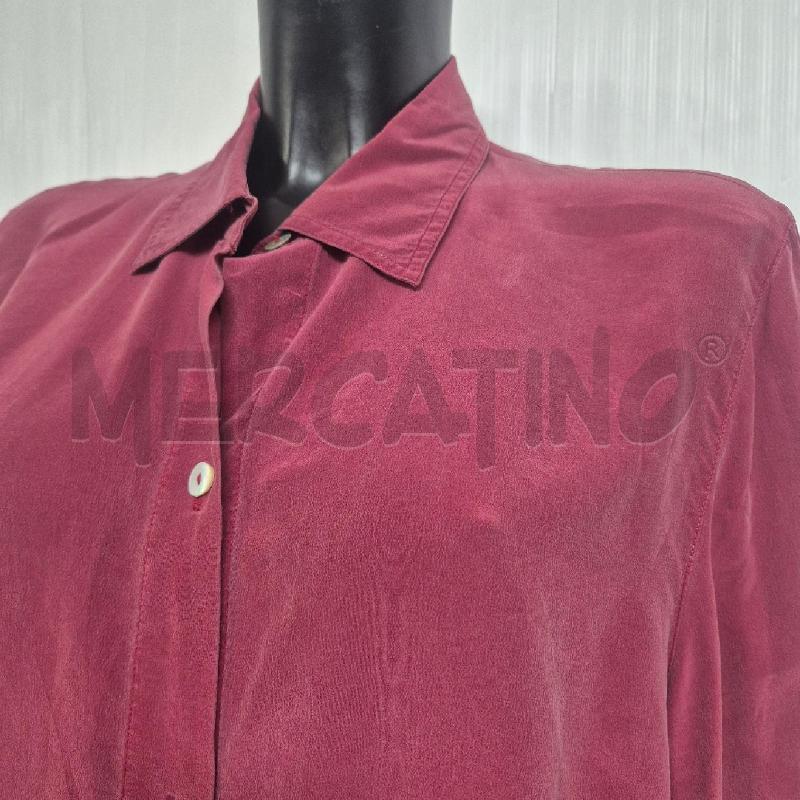 CAMICIA DONNA M. RINALDI BORDEAUX SETA | Mercatino dell'Usato Cervia 2