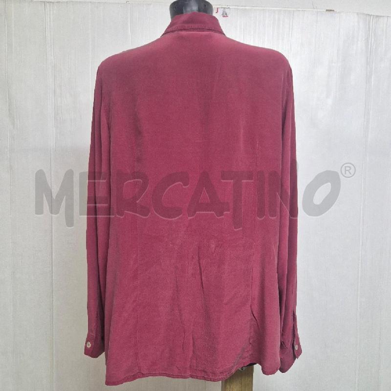 CAMICIA DONNA M. RINALDI BORDEAUX SETA | Mercatino dell'Usato Cervia 4