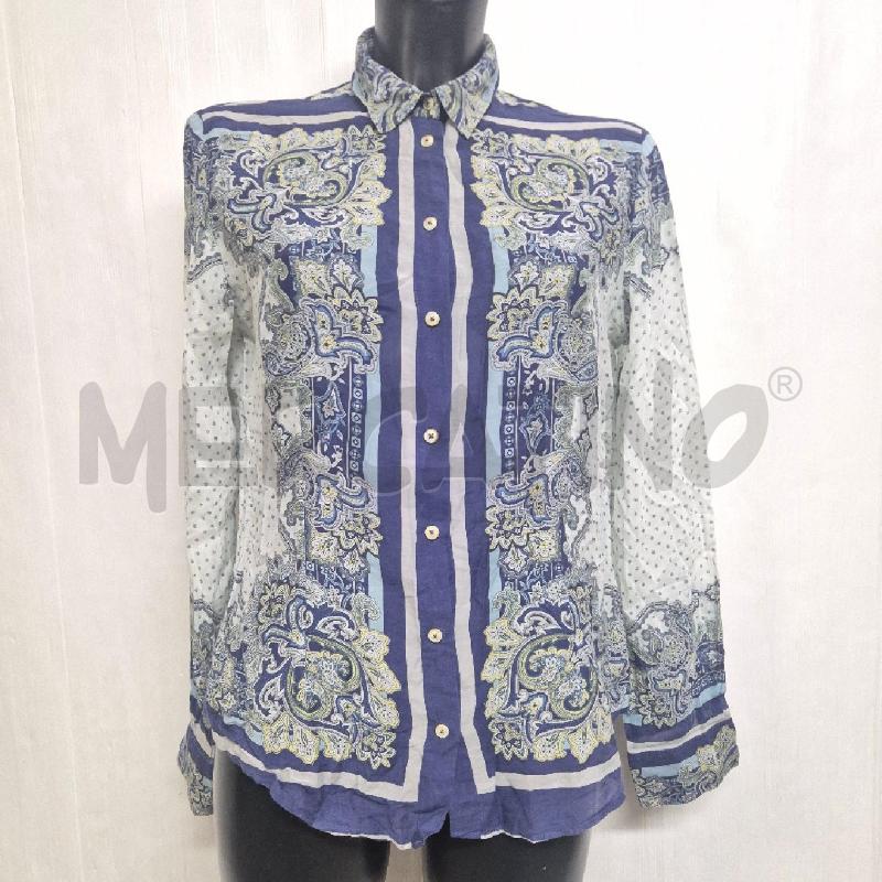 CAMICIA DONNA MASSIMO DUTTI BIANCO BLU | Mercatino dell'Usato Cervia 1