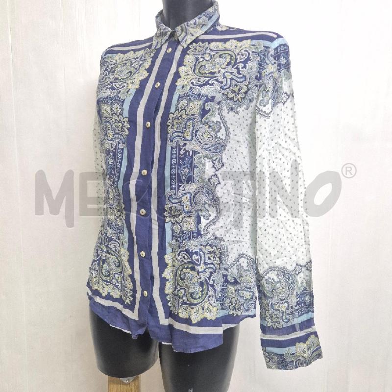 CAMICIA DONNA MASSIMO DUTTI BIANCO BLU | Mercatino dell'Usato Cervia 3