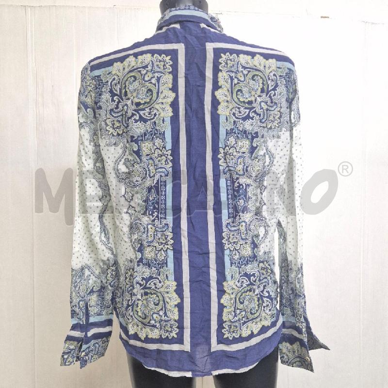 CAMICIA DONNA MASSIMO DUTTI BIANCO BLU | Mercatino dell'Usato Cervia 4
