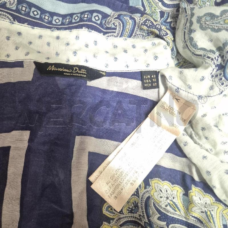 CAMICIA DONNA MASSIMO DUTTI BIANCO BLU | Mercatino dell'Usato Cervia 5