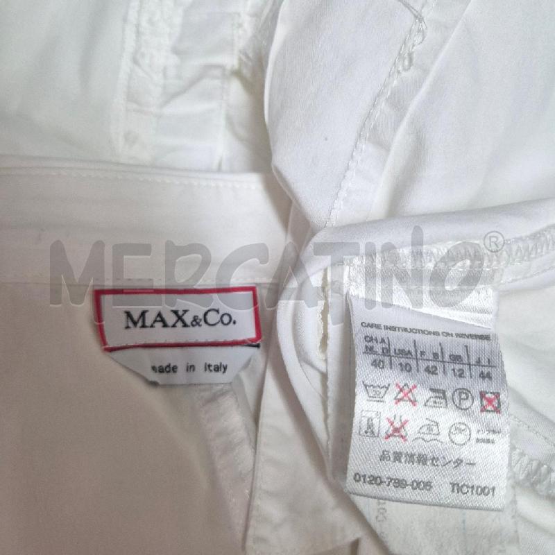 CAMICIA DONNA MAX&CO BIANCA | Mercatino dell'Usato Cervia 5
