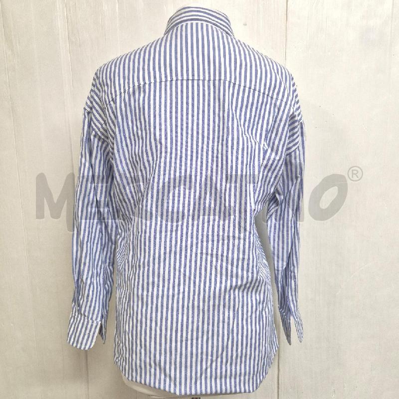 CAMICIA DONNA MILLE 968 BIANCA BLU RIGHE | Mercatino dell'Usato Cervia 4