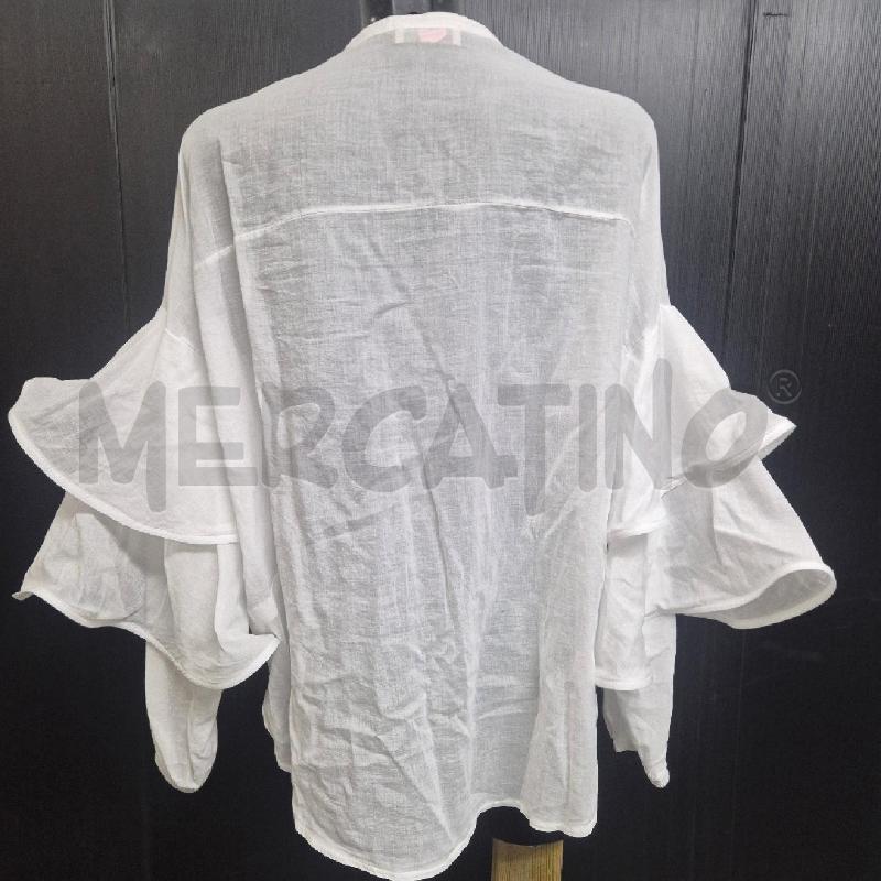CAMICIA DONNA MOTEL BIANCA FIORI PIZZO | Mercatino dell'Usato Cervia 4
