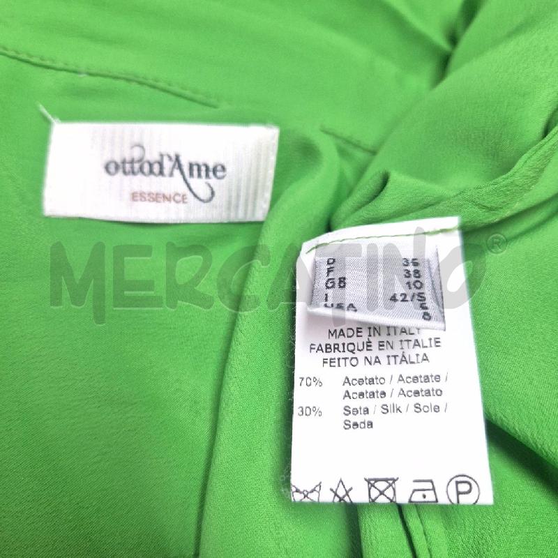 CAMICIA DONNA OTTOD'AME VERDE MISTO SETA | Mercatino dell'Usato Cervia 5