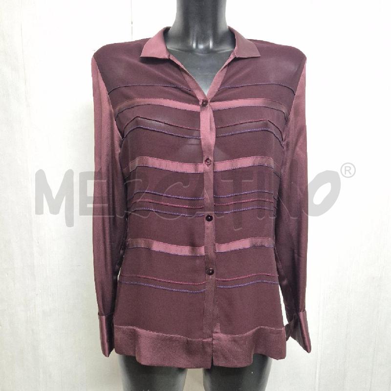 CAMICIA DONNA PANCALDI BORDEAUX SETA | Mercatino dell'Usato Cervia 1
