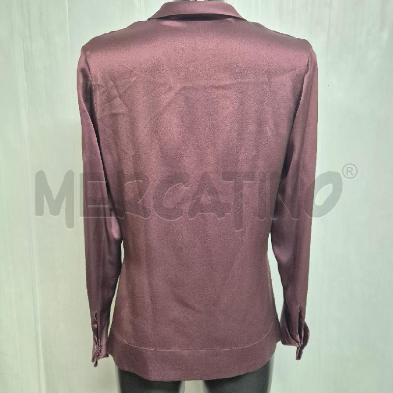 CAMICIA DONNA PANCALDI BORDEAUX SETA | Mercatino dell'Usato Cervia 3