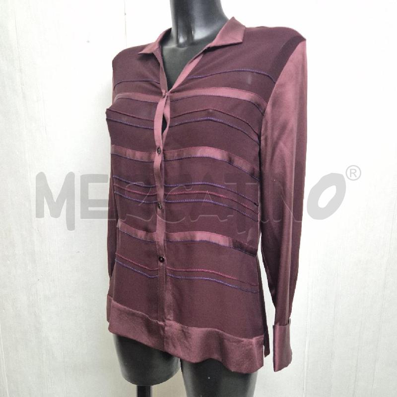 CAMICIA DONNA PANCALDI BORDEAUX SETA | Mercatino dell'Usato Cervia 4