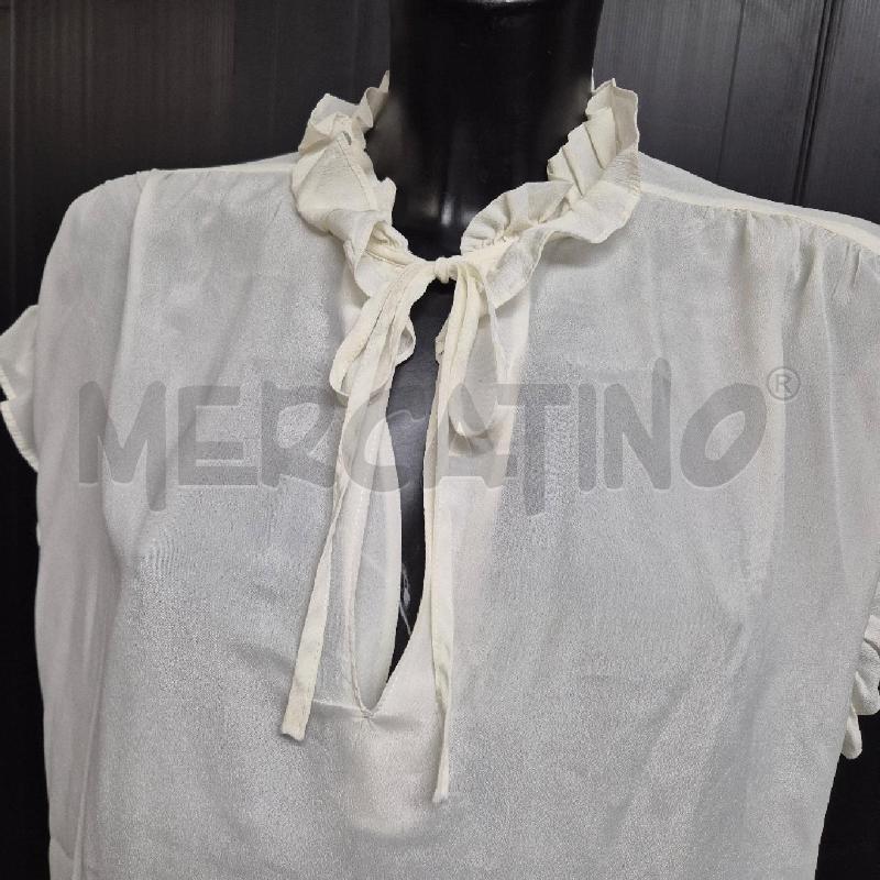 CAMICIA DONNA PINKO BIANCA MISTO SETA | Mercatino dell'Usato Cervia 2