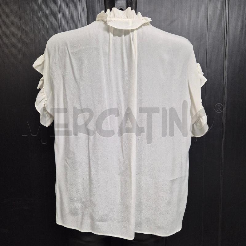 CAMICIA DONNA PINKO BIANCA MISTO SETA | Mercatino dell'Usato Cervia 4
