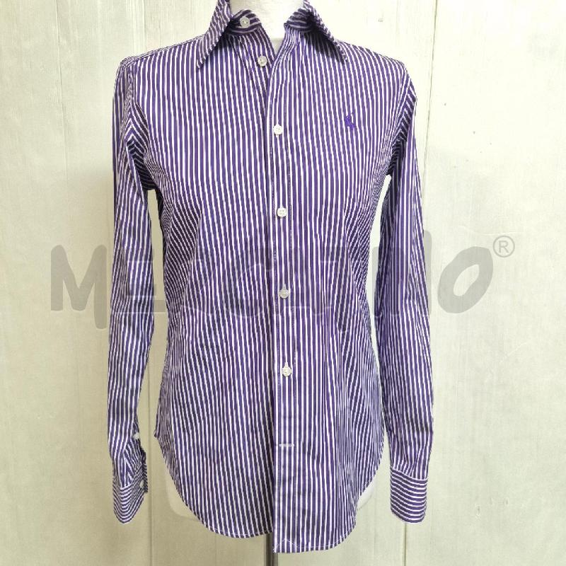 CAMICIA DONNA RALPH LAUREN SPORT VIOLA BIANCA RIGHE  | Mercatino dell'Usato Cervia 1