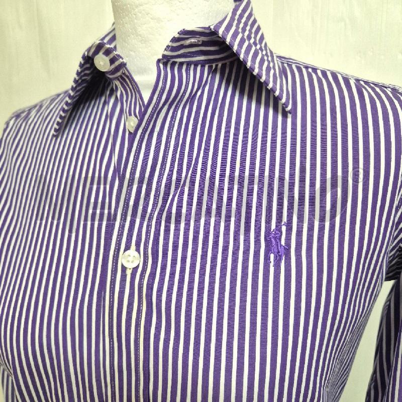 CAMICIA DONNA RALPH LAUREN SPORT VIOLA BIANCA RIGHE  | Mercatino dell'Usato Cervia 2