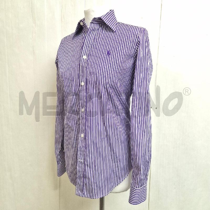 CAMICIA DONNA RALPH LAUREN SPORT VIOLA BIANCA RIGHE  | Mercatino dell'Usato Cervia 3