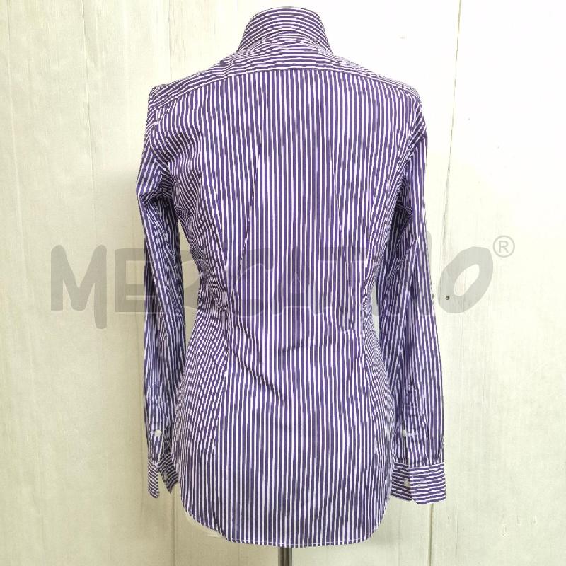 CAMICIA DONNA RALPH LAUREN SPORT VIOLA BIANCA RIGHE  | Mercatino dell'Usato Cervia 4