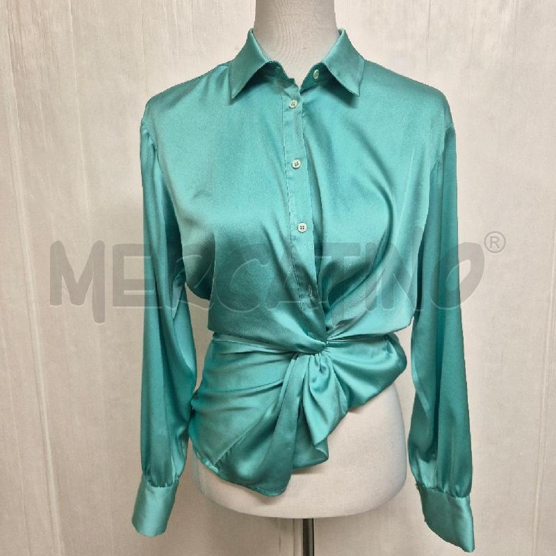 CAMICIA DONNA TWINSET VERDE NODO | Mercatino dell'Usato Cervia 1