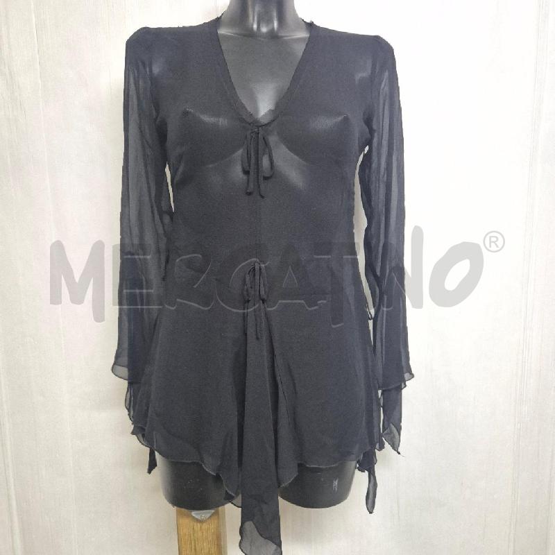 CAMICIA DONNA X'S SETA NERO | Mercatino dell'Usato Cervia 1