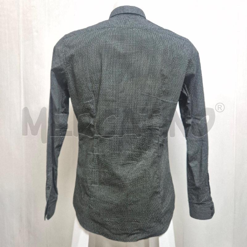 CAMICIA UOMO GAUDÌ JEANS NERA POIS BIANCHI | Mercatino dell'Usato Cervia 3