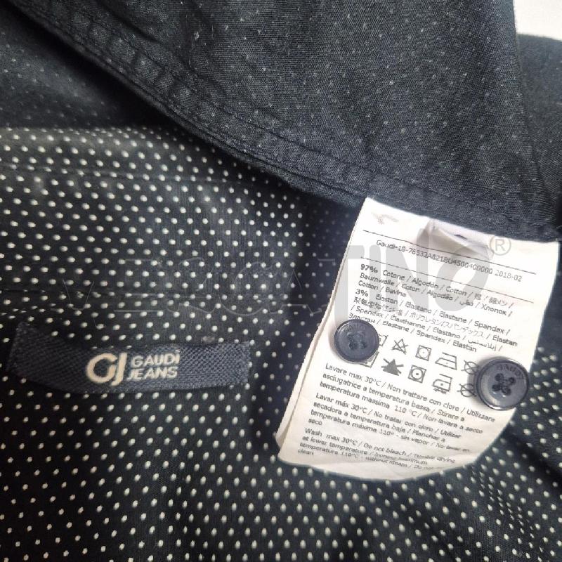 CAMICIA UOMO GAUDÌ JEANS NERA POIS BIANCHI | Mercatino dell'Usato Cervia 5