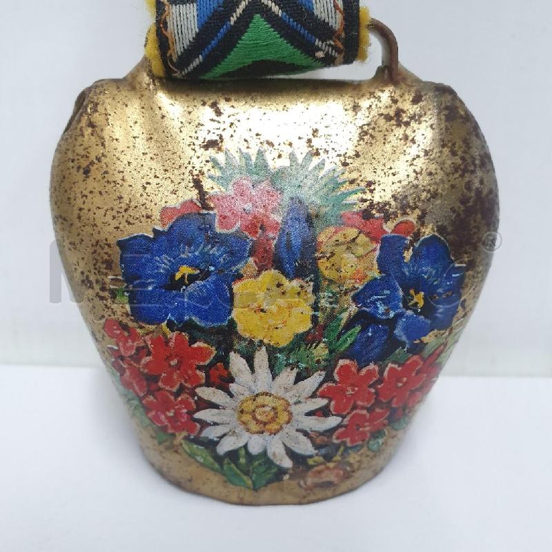 CAMPANACCIO METALLO FIORI TIROLESE | Mercatino dell'Usato Cervia 2