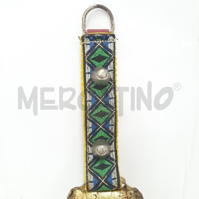 CAMPANACCIO METALLO FIORI TIROLESE | Mercatino dell'Usato Cervia 3