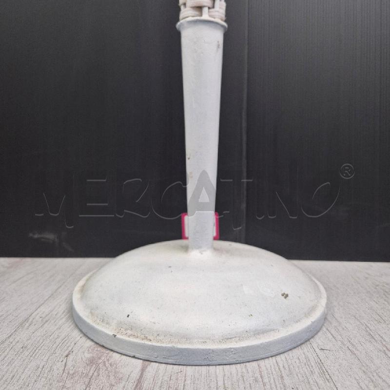 CANDELABRO BIANCO GRANDE RATAN   | Mercatino dell'Usato Cervia 3