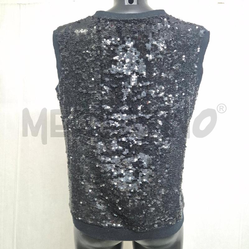 CANOTTA DONNA RADA NERA PAILLETTES | Mercatino dell'Usato Cervia 4
