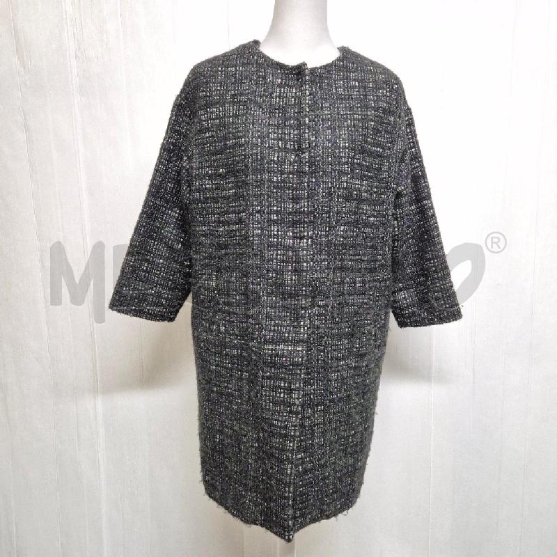 CAPPOTTO DONNA LAURA URBINATI TWEED VERDE VIOLA | Mercatino dell'Usato Cervia 1