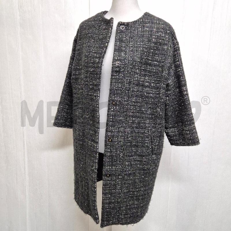 CAPPOTTO DONNA LAURA URBINATI TWEED VERDE VIOLA | Mercatino dell'Usato Cervia 4