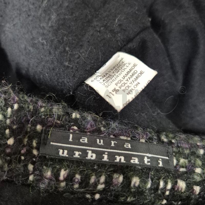 CAPPOTTO DONNA LAURA URBINATI TWEED VERDE VIOLA | Mercatino dell'Usato Cervia 5