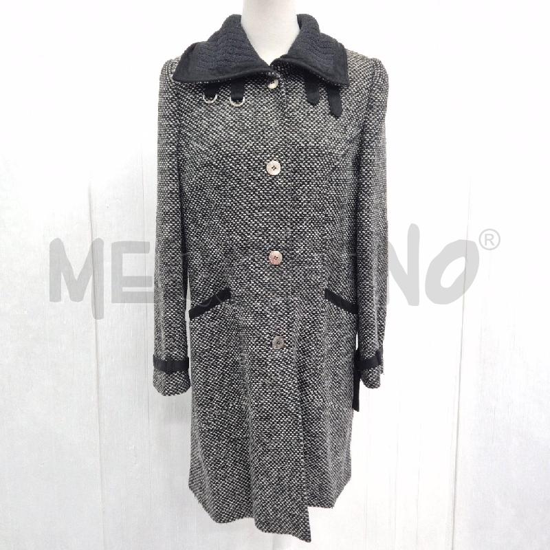 CAPPOTTO DONNA NERO BIANCO ACCIAIO | Mercatino dell'Usato Cervia 1