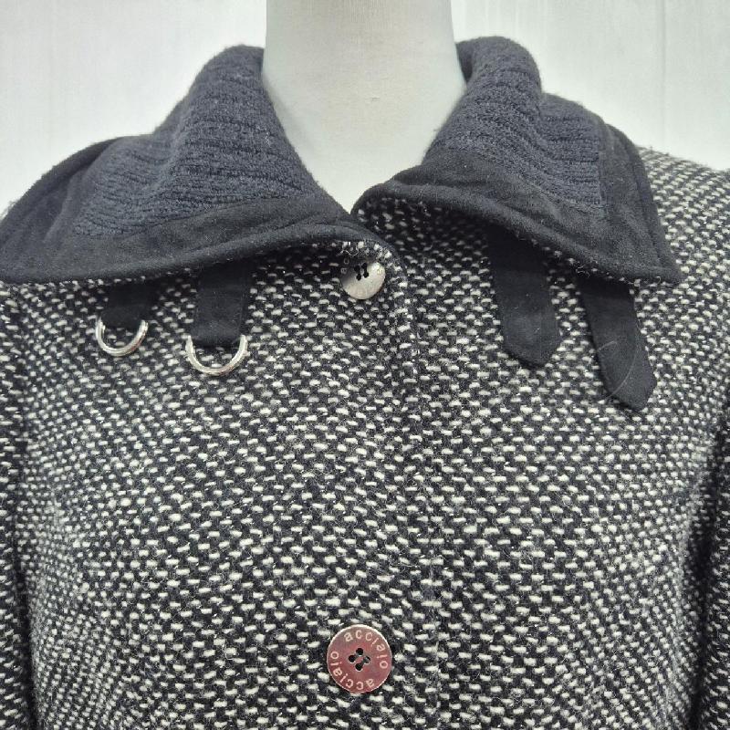 CAPPOTTO DONNA NERO BIANCO ACCIAIO | Mercatino dell'Usato Cervia 2
