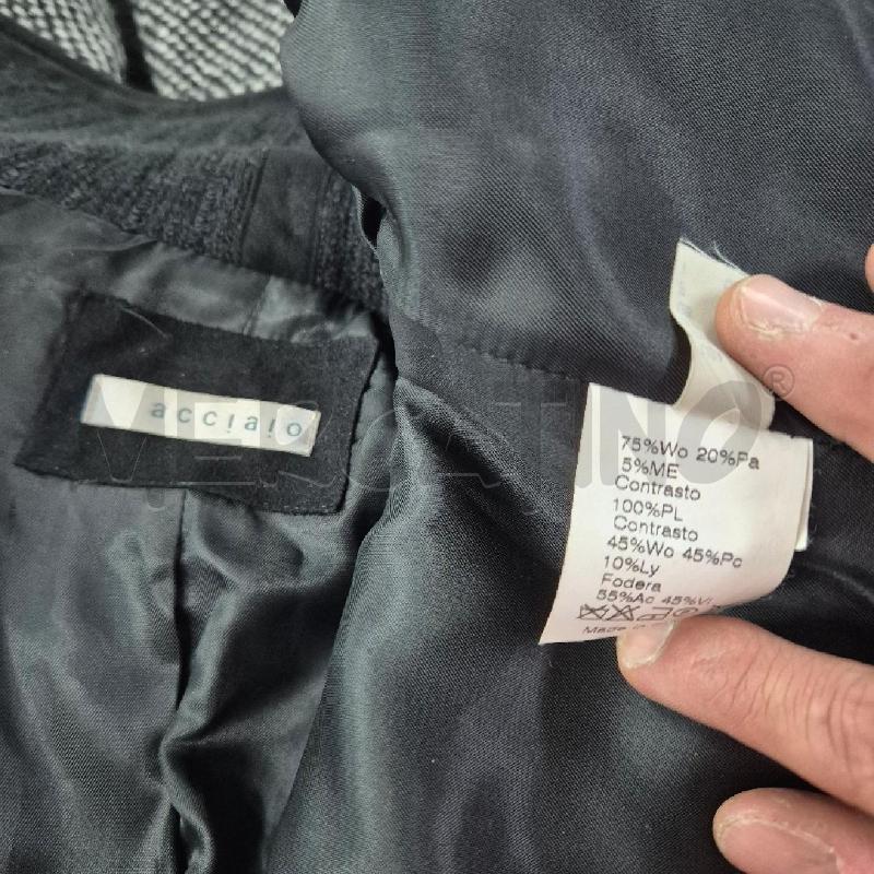 CAPPOTTO DONNA NERO BIANCO ACCIAIO | Mercatino dell'Usato Cervia 5